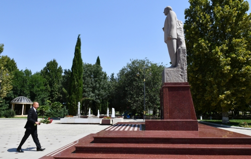 Déplacement du président Ilham Aliyev dans la région de Samoukh