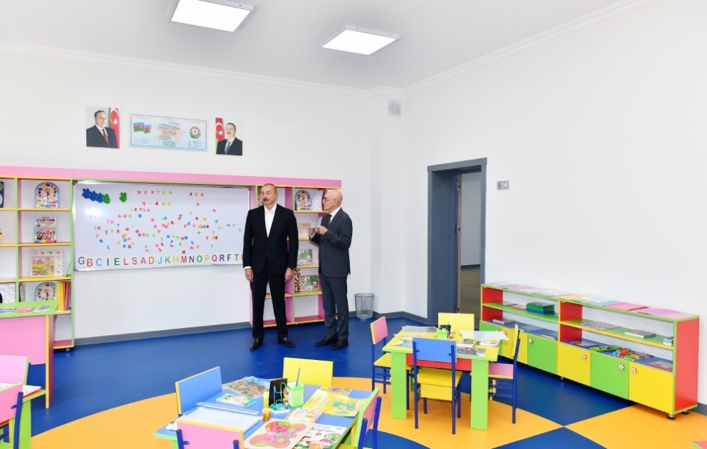 New building of secondary lyceum school with humanities and natural orientation named after Muhammad Fuzuli was inaugurated in city of Shamkir