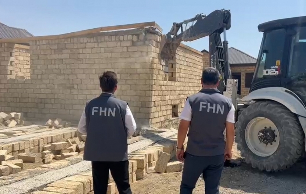 FHN qanunsuz tikintilərin qarşısı alıb