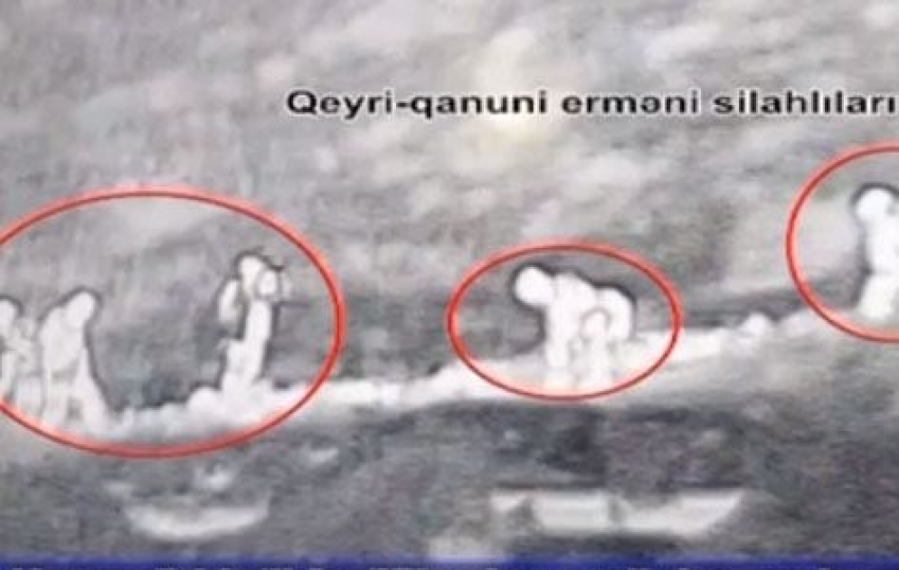 Armenian armed separatist groups digging trenches in Azerbaijan's Karabakh