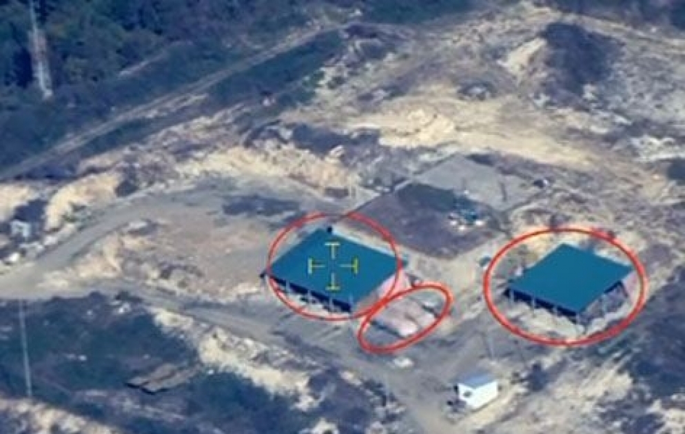 Видеокадры новых позиций незаконных армянских вооруженных формирований в Карабахе