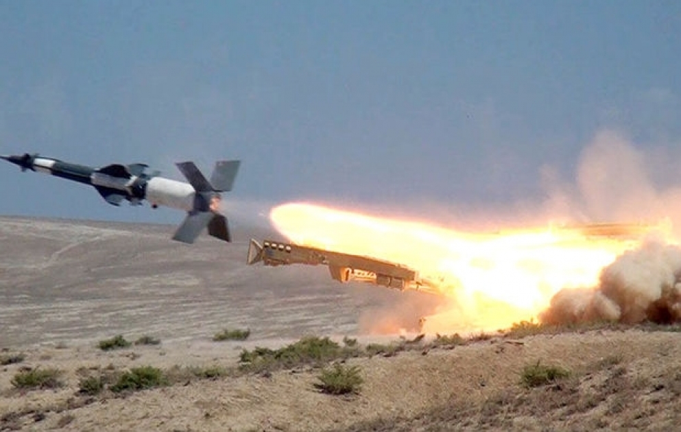 Air Defense units carry out combat firing