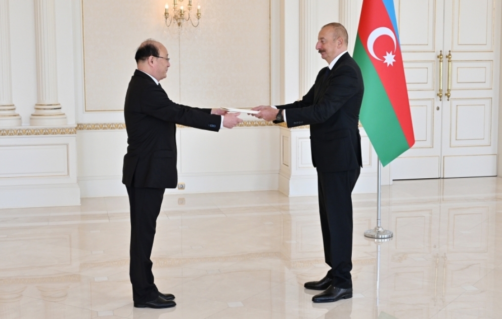 President Ilham Aliyev received credentials of incoming ambassador of Democratic People's Republic of Korea
