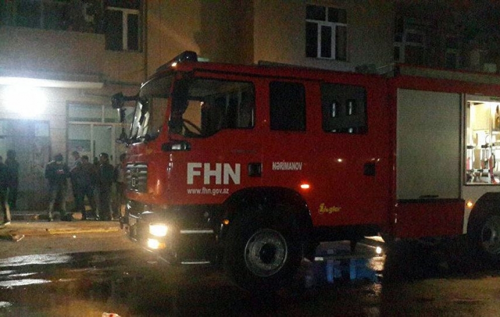 Sumqayıt Dəmiryol Vağzalında yanğın olub
