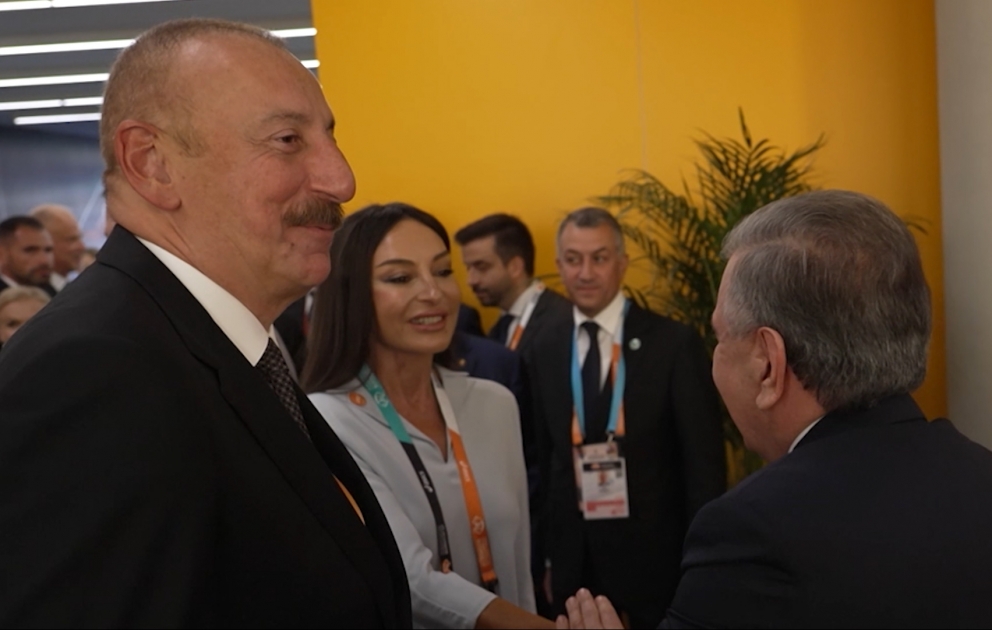 Prezident İlham Əliyev və birinci xanım Mehriban Əliyeva Budapeştdə atletika üzrə dünya çempionatının kişilər arasında 100 metr məsafəyə qaçış yarışının finalını izləyiblər
