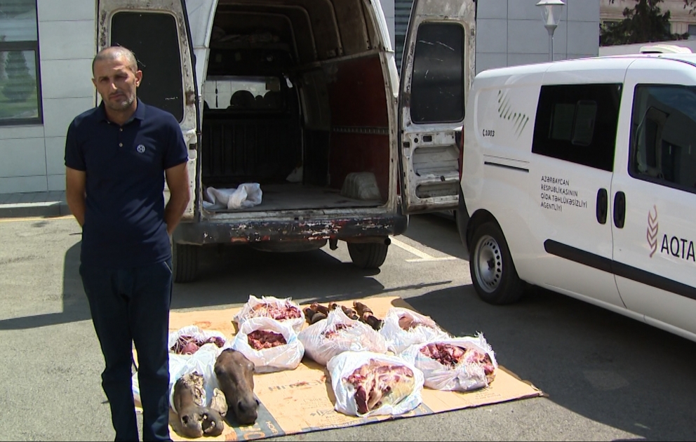 Cəlilabadda ölü at ətini mal əti adı altında satan daha bir nəfər saxlanıldı