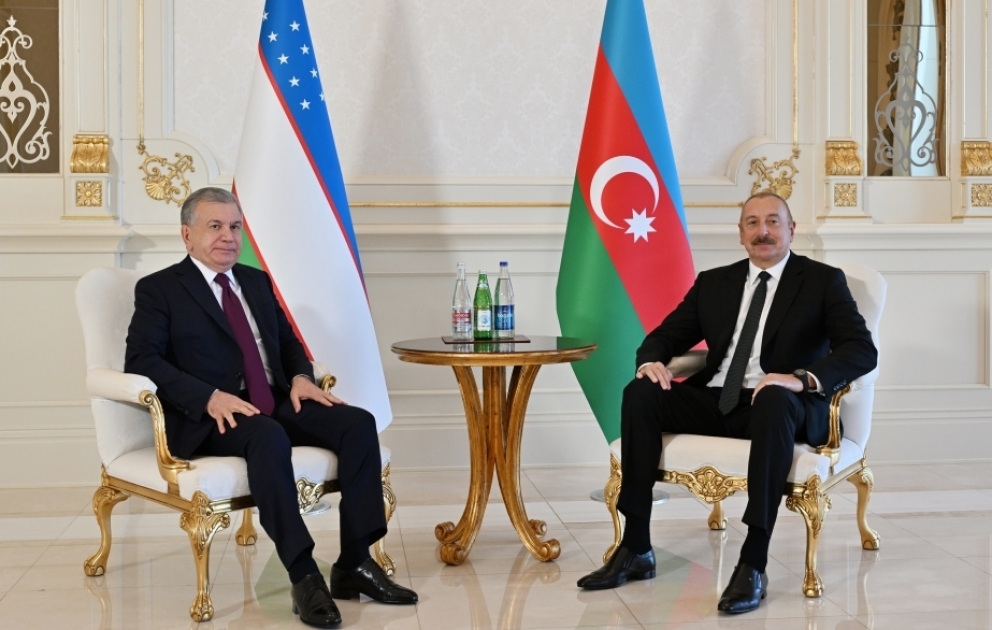 Presidents of Azerbaijan and Uzbekistan held one-on-one meeting