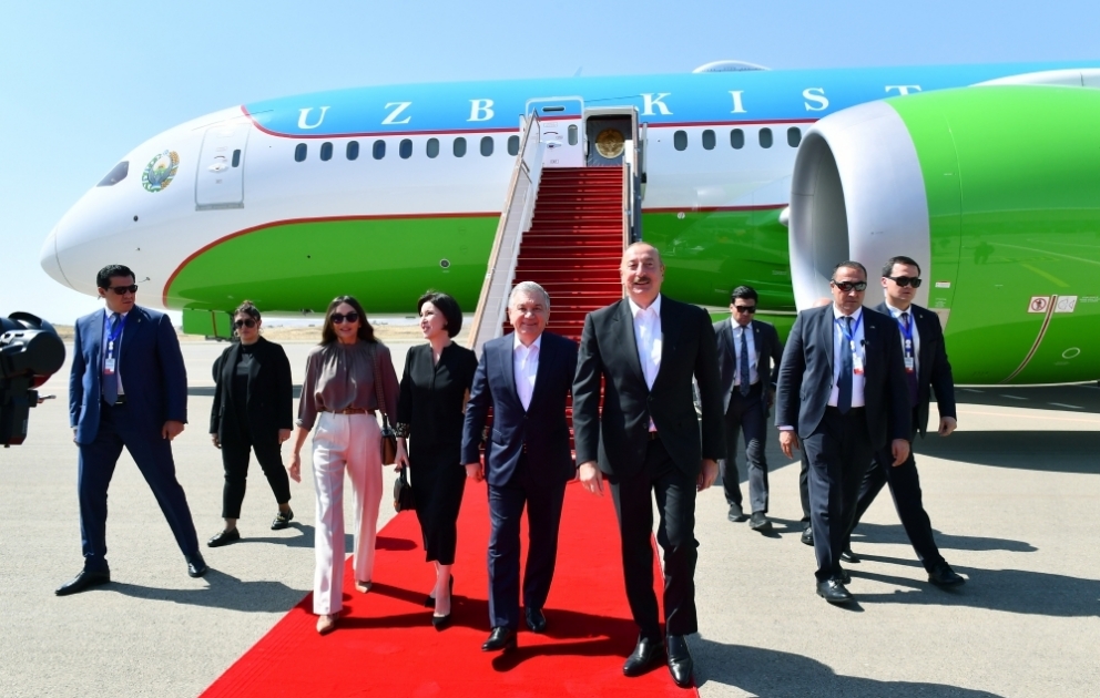 Özbəkistan Prezidenti Şavkat Mirziyoyev Füzuli rayonuna gedib