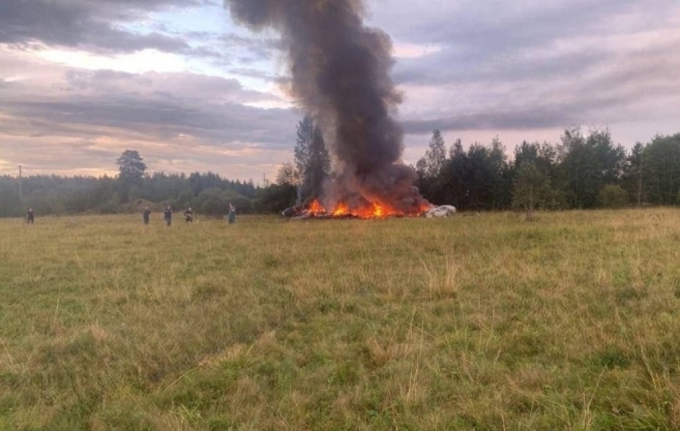 Wagner chief Prigozhin listed as on Russia plane which crashed, killing 10