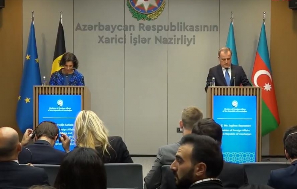Azərbaycanın və Belçika Krallığının xarici işlər nazirlərinin iştirakı ilə brifinq CANLI