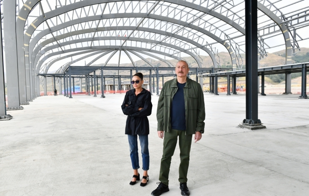 Laçın Beynəlxalq Hava Limanında aparılan tikinti işləri ilə tanışlıq
