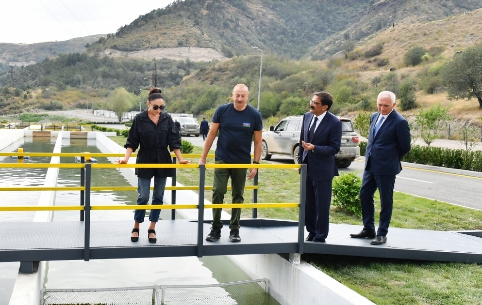 Laçın rayonunda “Həkəri Balıq Təsərrüfatı”nın açılışı olub