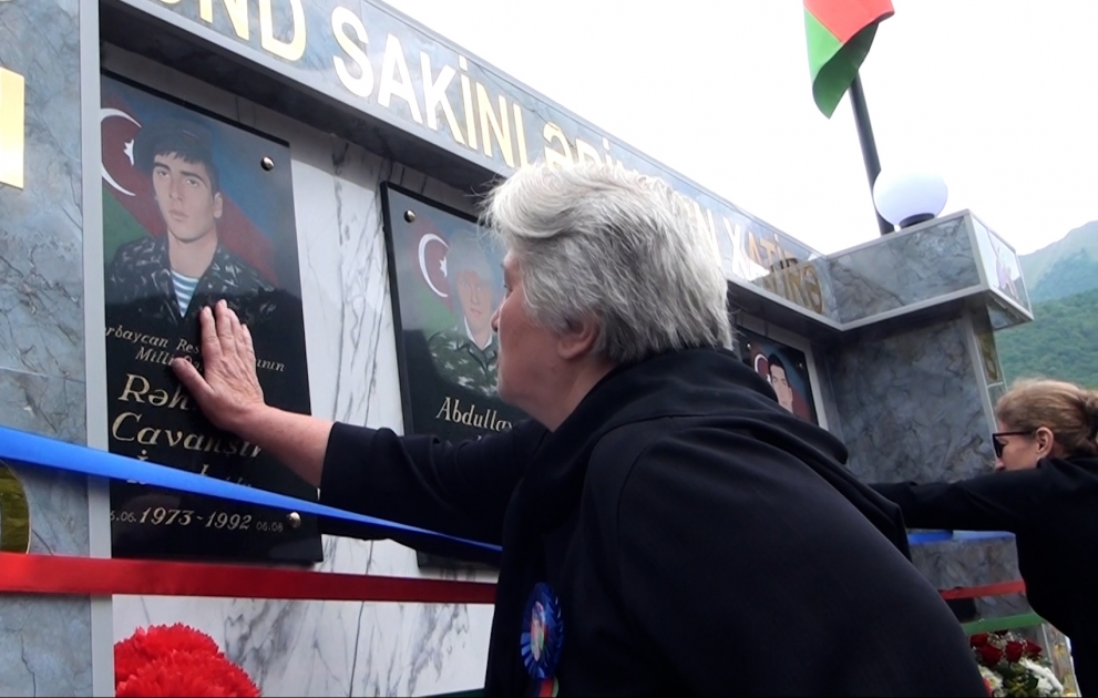 Şəkinin Qumux kəndində Şəhid bulağı istifadəyə verilib