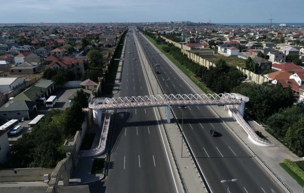 Yeni piyada keçidi vətəndaşların istifadəsinə verilib