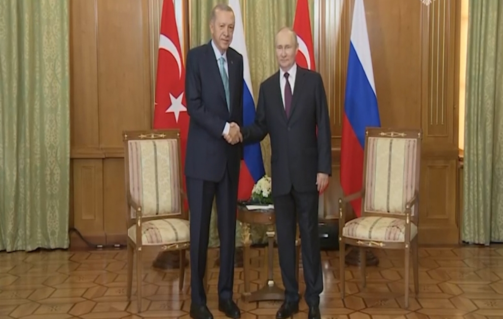 Les présidents turc et russe se rencontrent à Sotchi