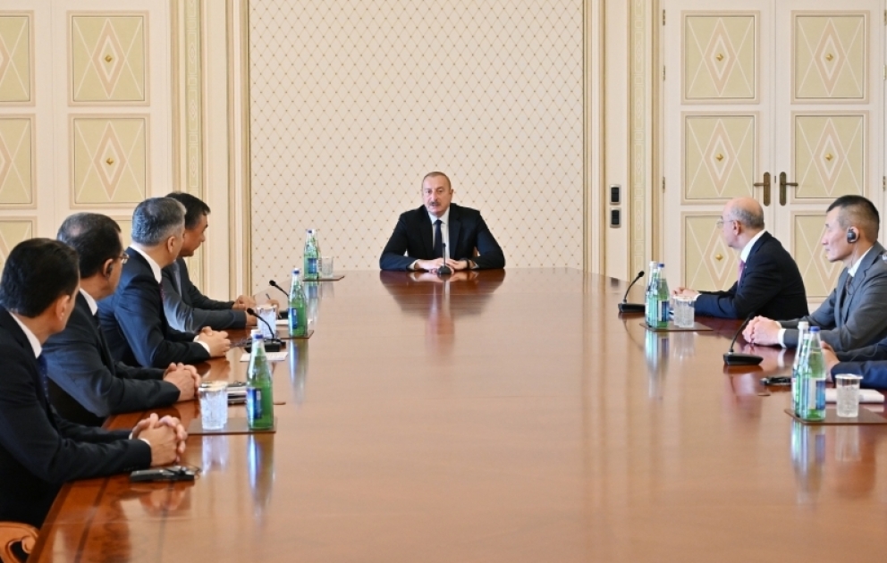 President Ilham Aliyev received ministers of Turkic states participating in the events held in Baku