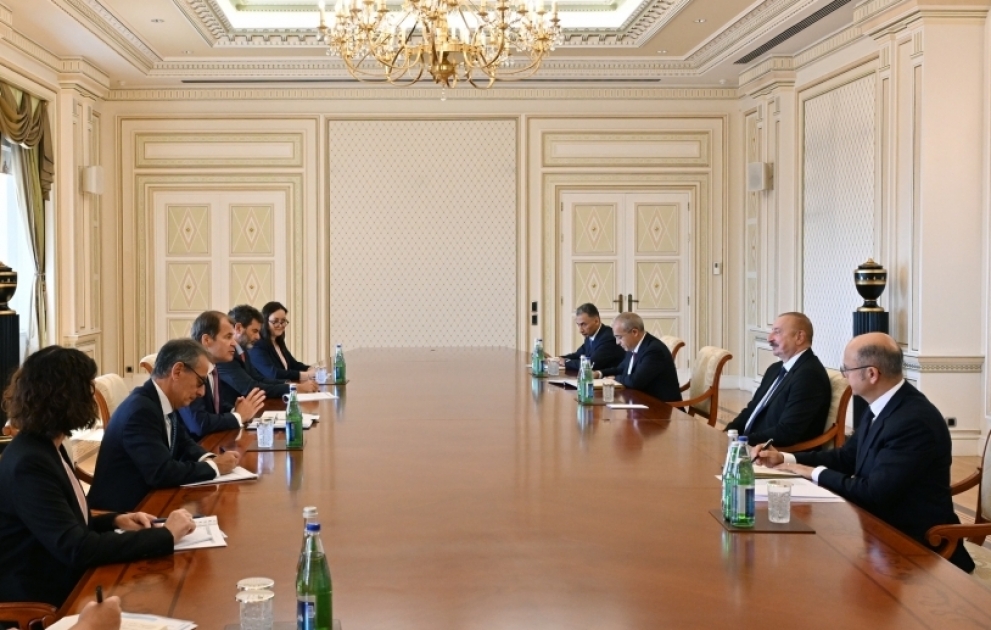 Le président azerbaïdjanais reçoit le premier vice-président de la BERD