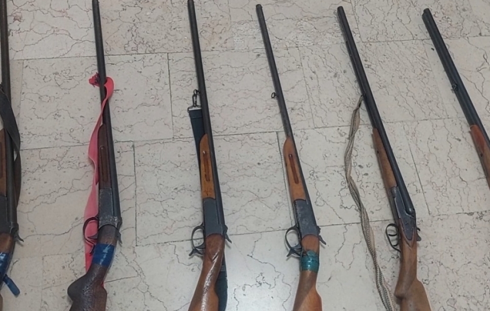 Şəmkirdə qanunsuz saxlanılan ov silahları müsadirə edilib