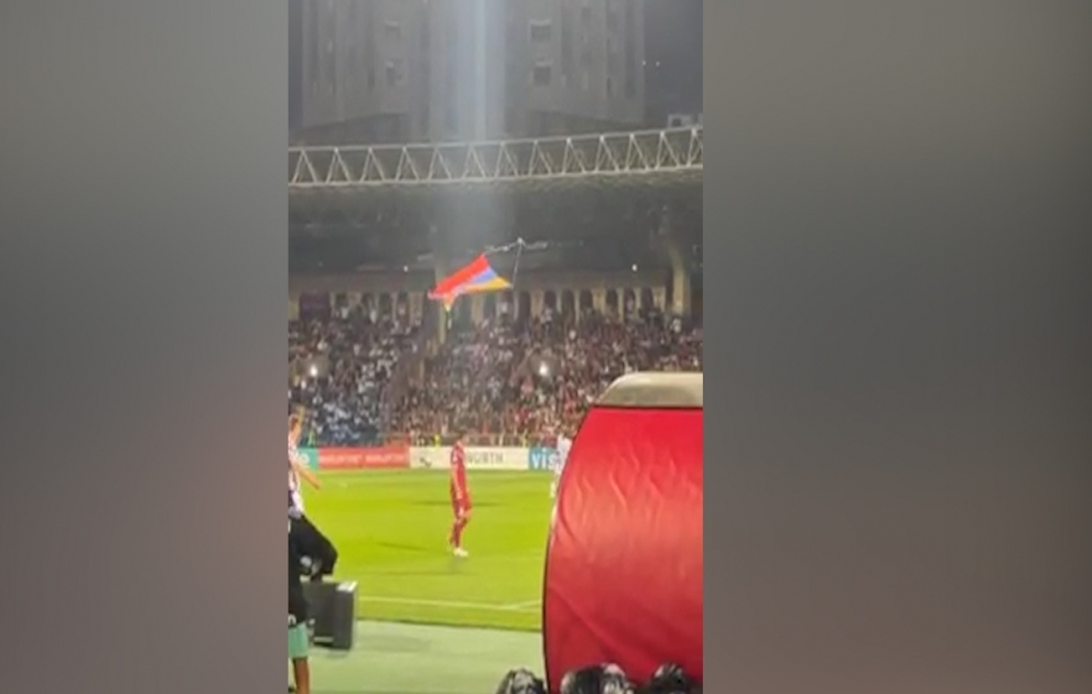 Ermənilər futbolda da təxribat törətdi