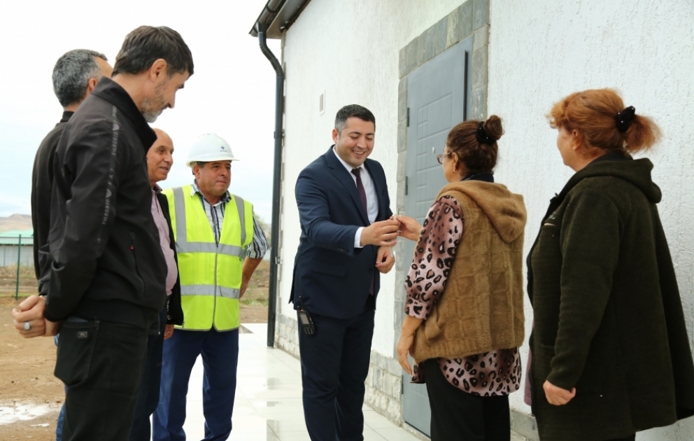 Ağalıda daha 25 ailəyə evlərinin açarları təqdim olunub