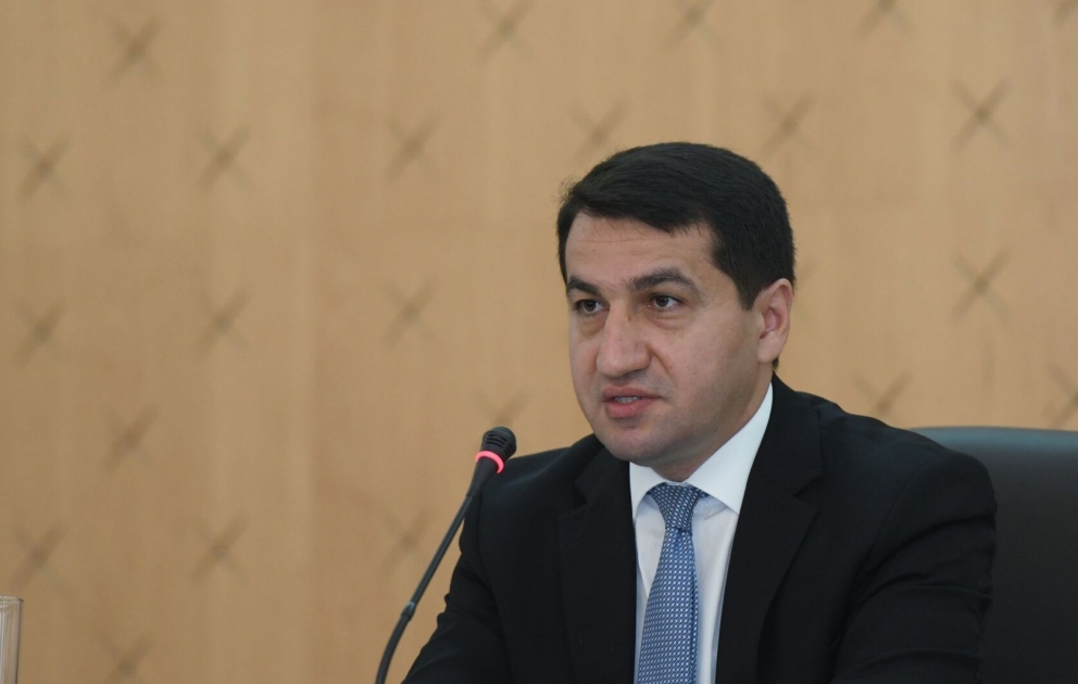 Hikmət Hacıyev: Biz öz logistika tələbatlarımızı Ermənistan hakimiyyətinin şıltaqlığına bağlamaq fikrində deyilik