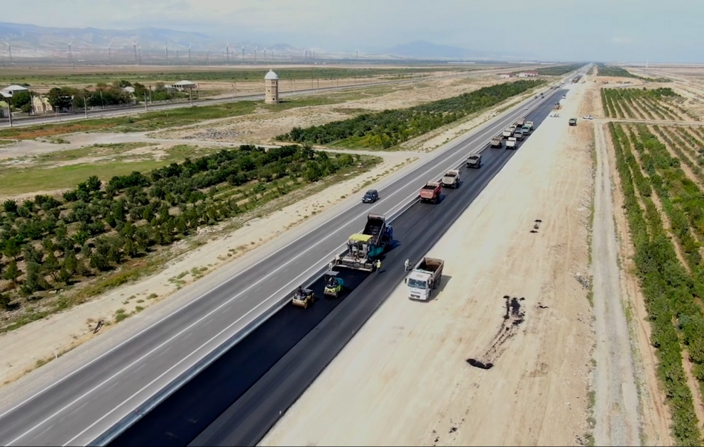 M-1 magistral avtomobil yolunun bir hissəsində aparılan yenidənqurma işləri yekunlaşır