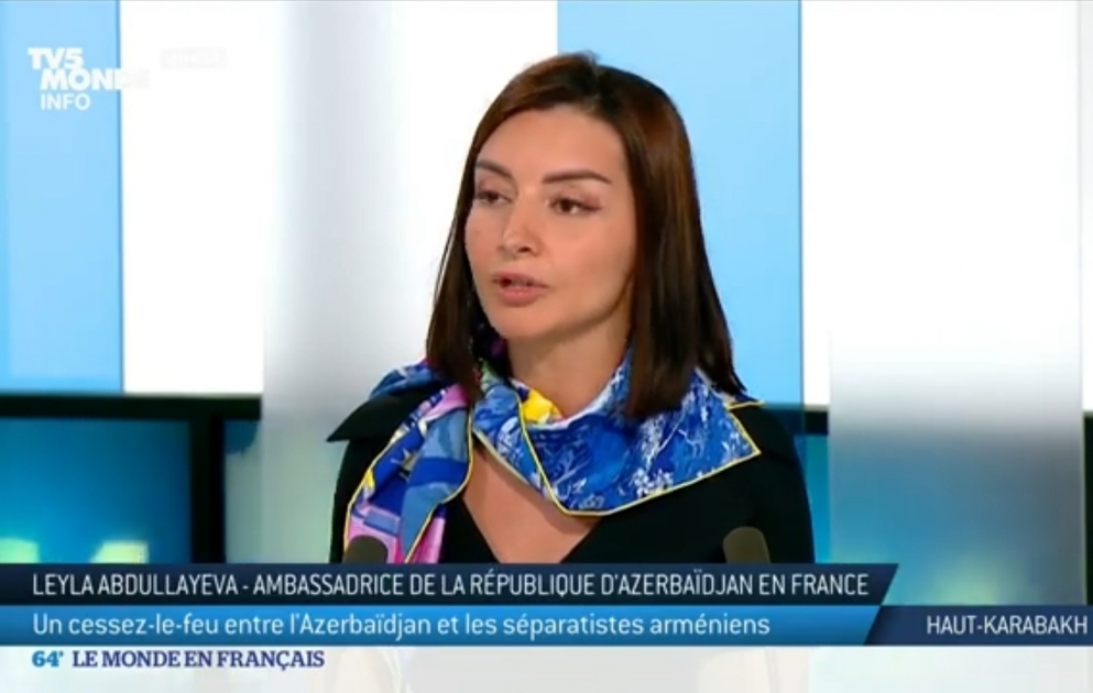 Fransa telekanalında Azərbaycanın Qarabağda həyata keçirdiyi antiterror tədbirlərindən danışılıb