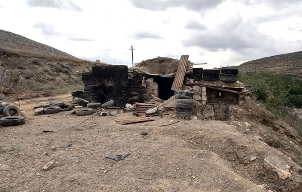 Tərtər rayonu Canyataq yaşayış məntəqəsinin yaxınlığında tərk edilmiş döyüş mövqeyi