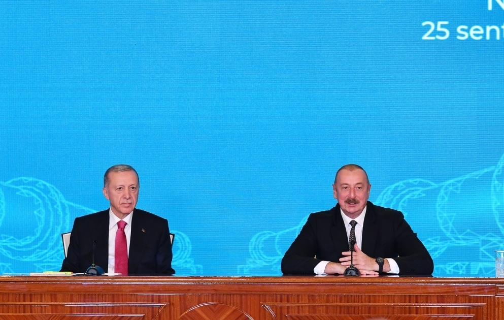 Prezident İlham Əliyev və Prezident Rəcəb Tayyib Ərdoğan mətbuata bəyanatlarla çıxış ediblər