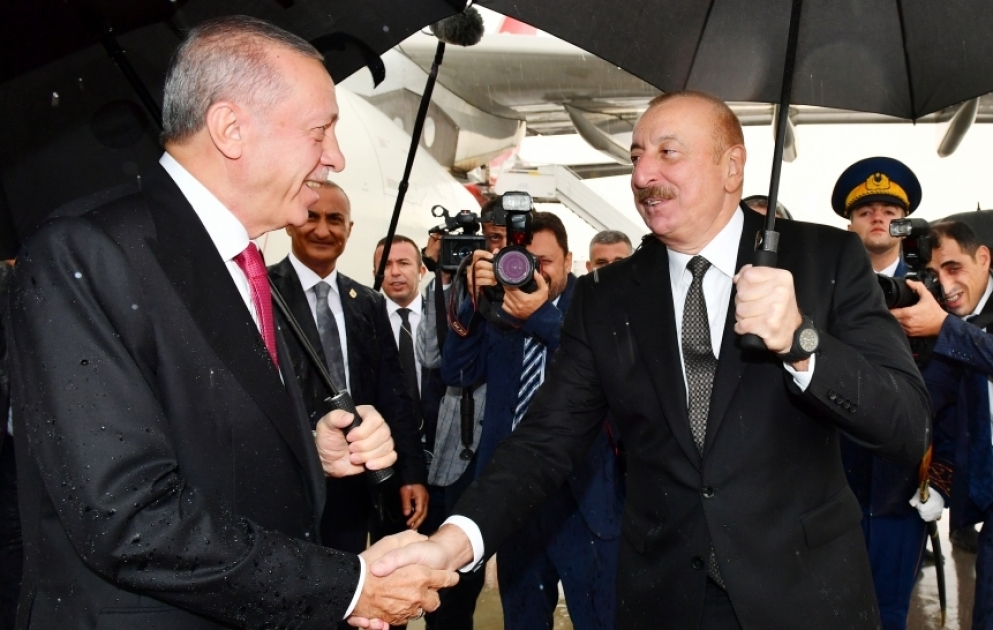 President of Türkiye Recep Tayyip Erdogan arrived on official visit to Azerbaijan 
Turkish President was welcomed at Nakhchivan International Airport