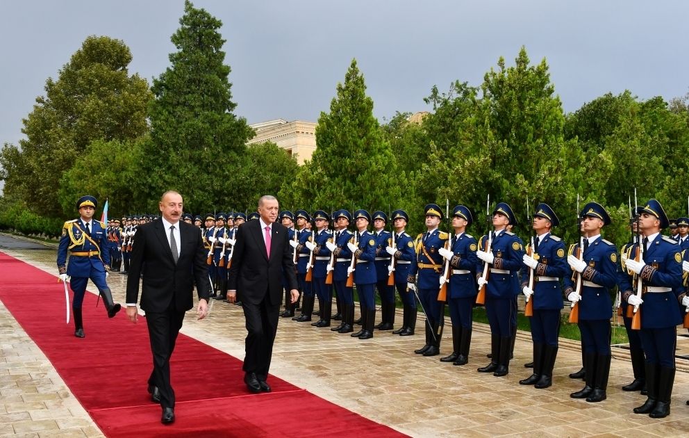 Official welcome ceremony was held for President of Türkiye Recep Tayyip Erdogan in Nakhchivan