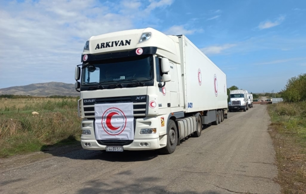 Azerbaijan sends another humanitarian aid convoy to Khankendi