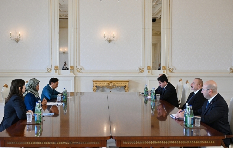 Le président Ilham Aliyev reçoit la directrice exécutive de l’ONU-Habitat