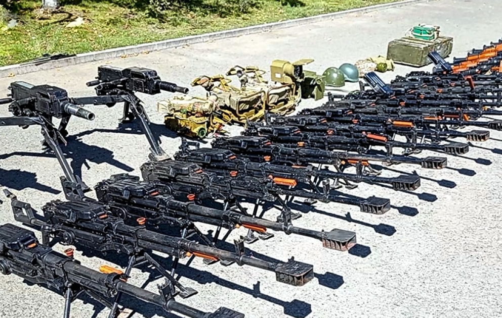 В Ходжалы конфисковано оружие и боеприпасы