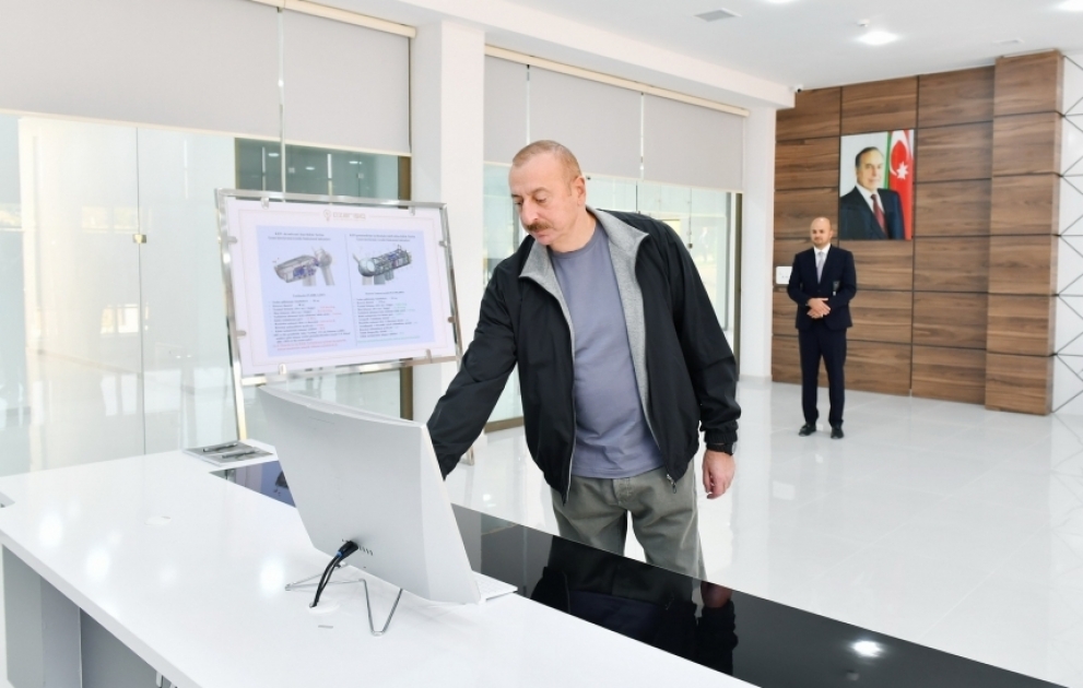 President Ilham Aliyev opened “Azerishig” OJSC’s Jabrayil Digital Control Center