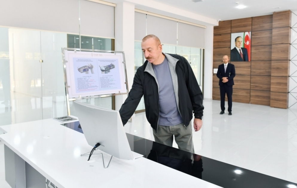 Jabrayil: Präsident Ilham Aliyev weiht digitale Steuerzentrale ein