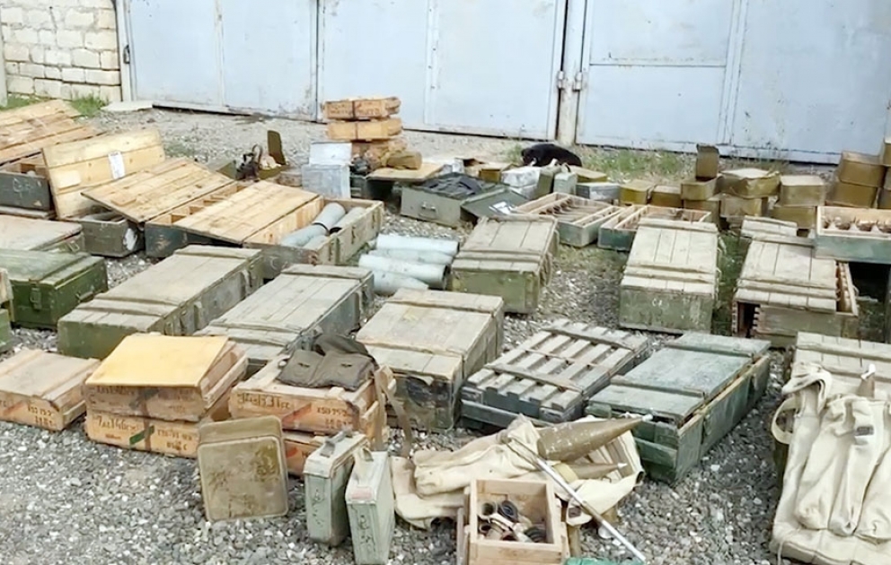 The next ammunition and combat vehicles were seized in Aghdara