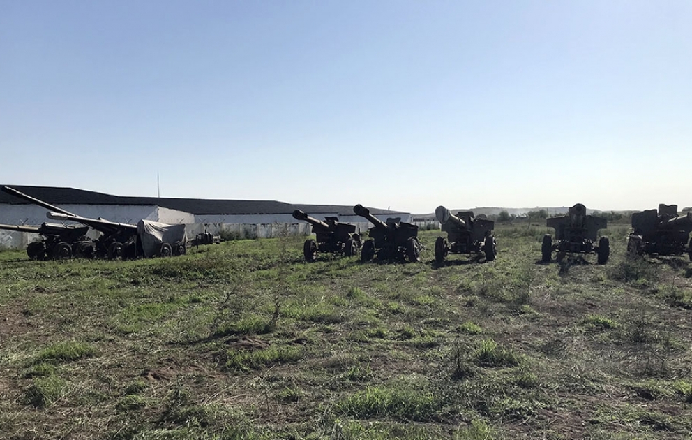 Vidéo des installations d’artillerie confisquées dans le territoire de la région de Khodjavend