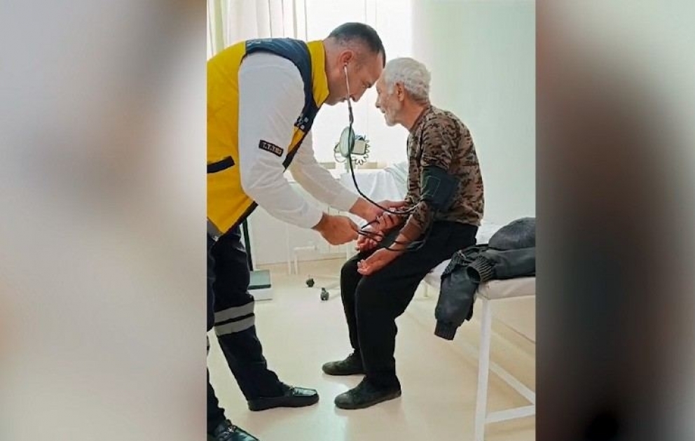 Xankəndidəki poliklinikada ilk erməni sakinə tibbi xidmət göstərilib