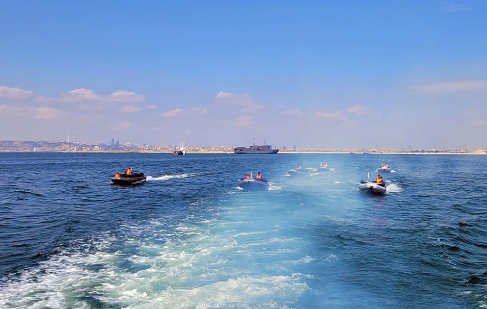"Xəzri-2023" birgə taktiki təlimi davam edir