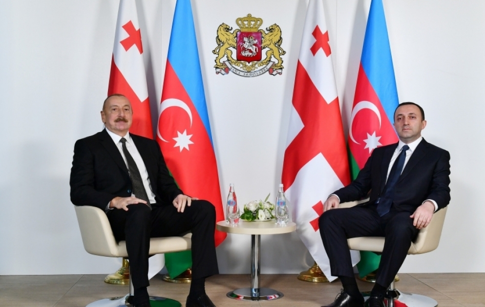 President of Azerbaijan Ilham Aliyev held one-on-one meeting with Prime Minister of Georgia Irakli Garibashvili