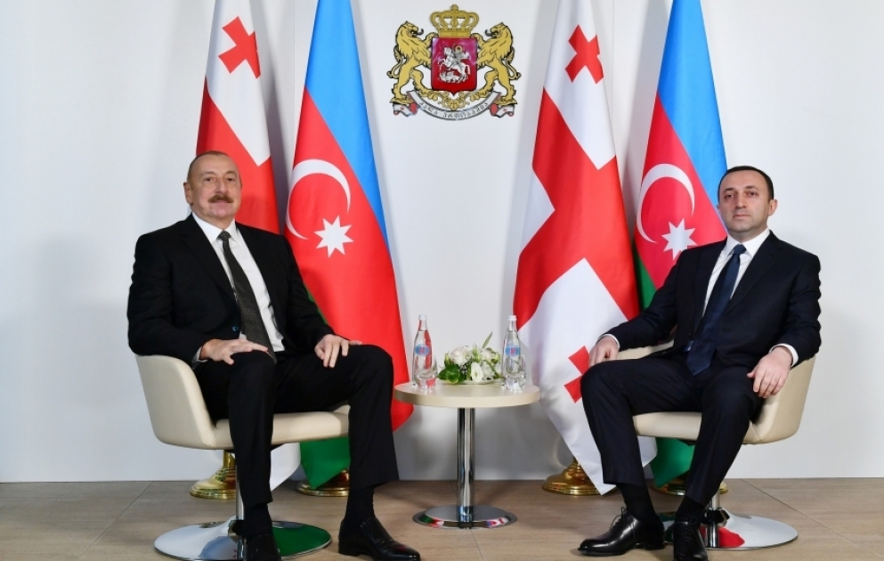 Le président azerbaïdjanais et le Premier ministre géorgien se sont entretenus en tête-à-tête