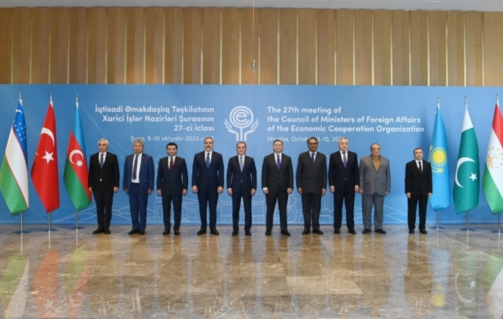 Şuşada İqtisadi Əməkdaşlıq Təşkilatının Xarici İşlər Nazirləri Şurasının 27-ci iclası başa çatıb