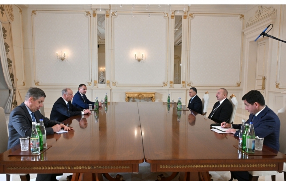 Prezident İlham Əliyev Rusiya Federasiyası Təhlükəsizlik Şurasının katibini qəbul edib