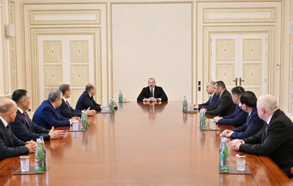 Президент Ильхам Алиев принял участников 53-го заседания Совета руководителей органов безопасности и специальных служб государств-участников СНГ