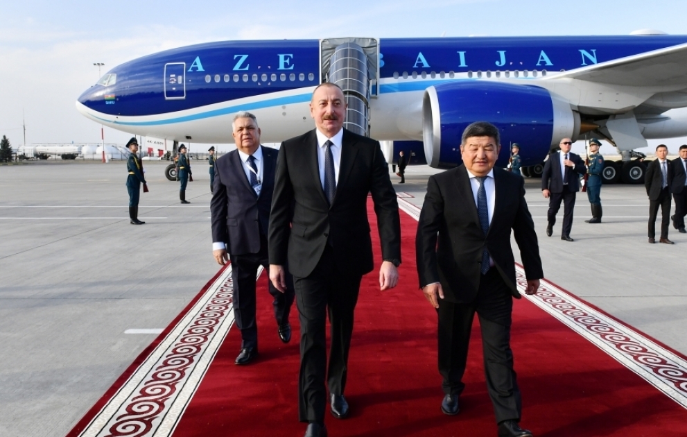 Azərbaycan Prezidenti İlham Əliyev Qırğızıstanda səfərdədir