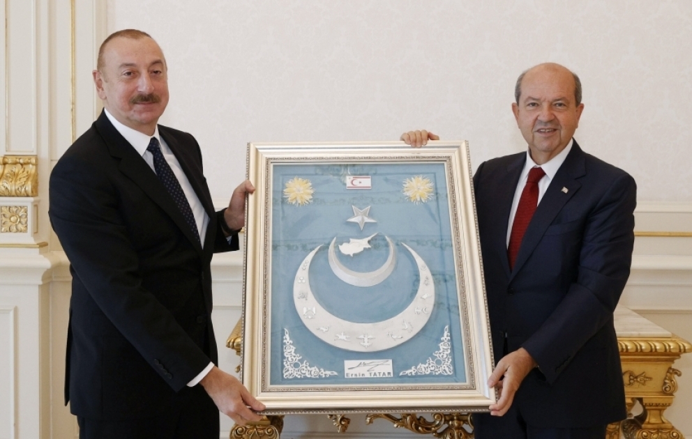 President of Azerbaijan Ilham Aliyev received President of the Turkish Republic of Northern Cyprus Ersin Tatar