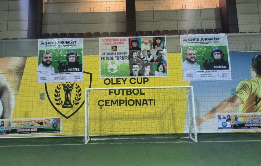 Şəhid jurnalistlərin xatirəsinə ikinci futbol turniri start götürüb
