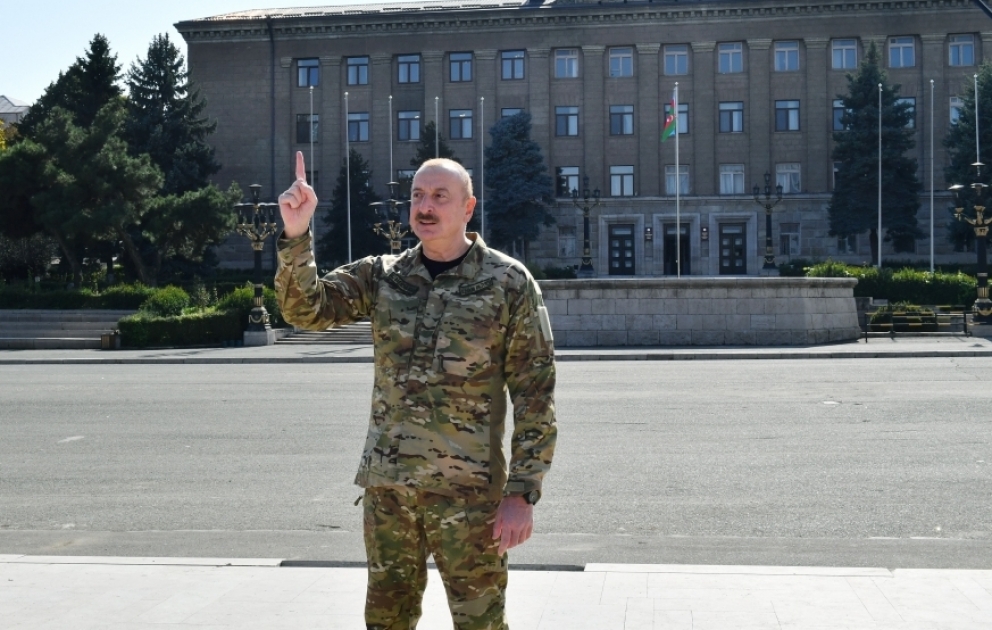 Prezident İlham Əliyevin Xankəndi şəhərində çıxışı CANLI