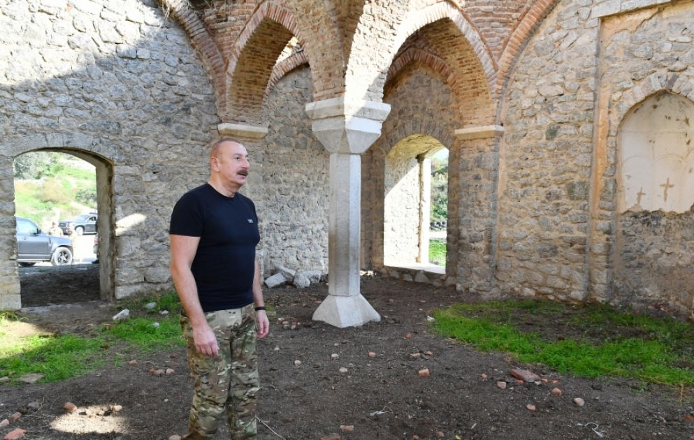 Prezident İlham Əliyev Şuşa rayonunun Malıbəyli kəndində olub